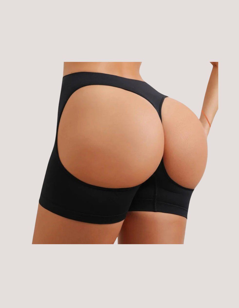 Mid Waist Cut Out Butt Lift Shorts