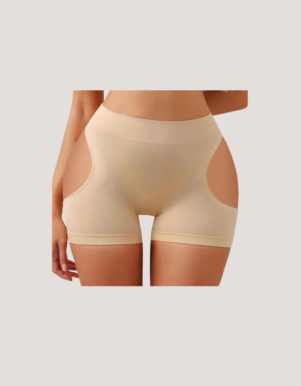 Mid Waist Cut Out Butt Lift Shorts