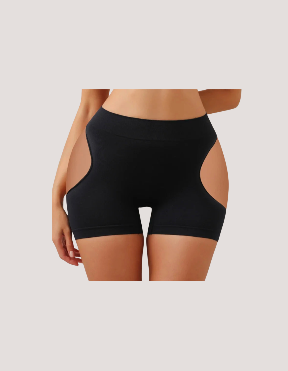 Mid Waist Cut Out Butt Lift Shorts