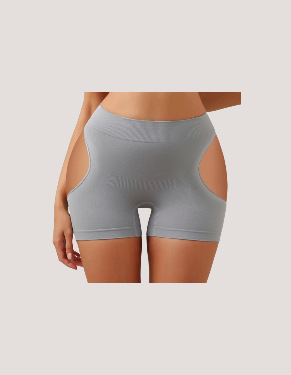 Mid Waist Cut Out Butt Lift Shorts